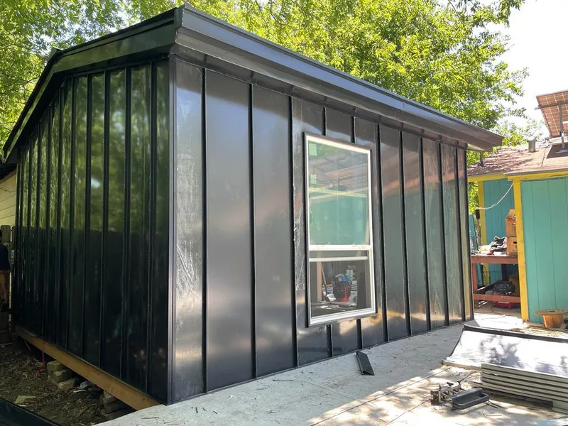 Black standing seam metal wall panels for Metal Roof Installation in Old Saybrook